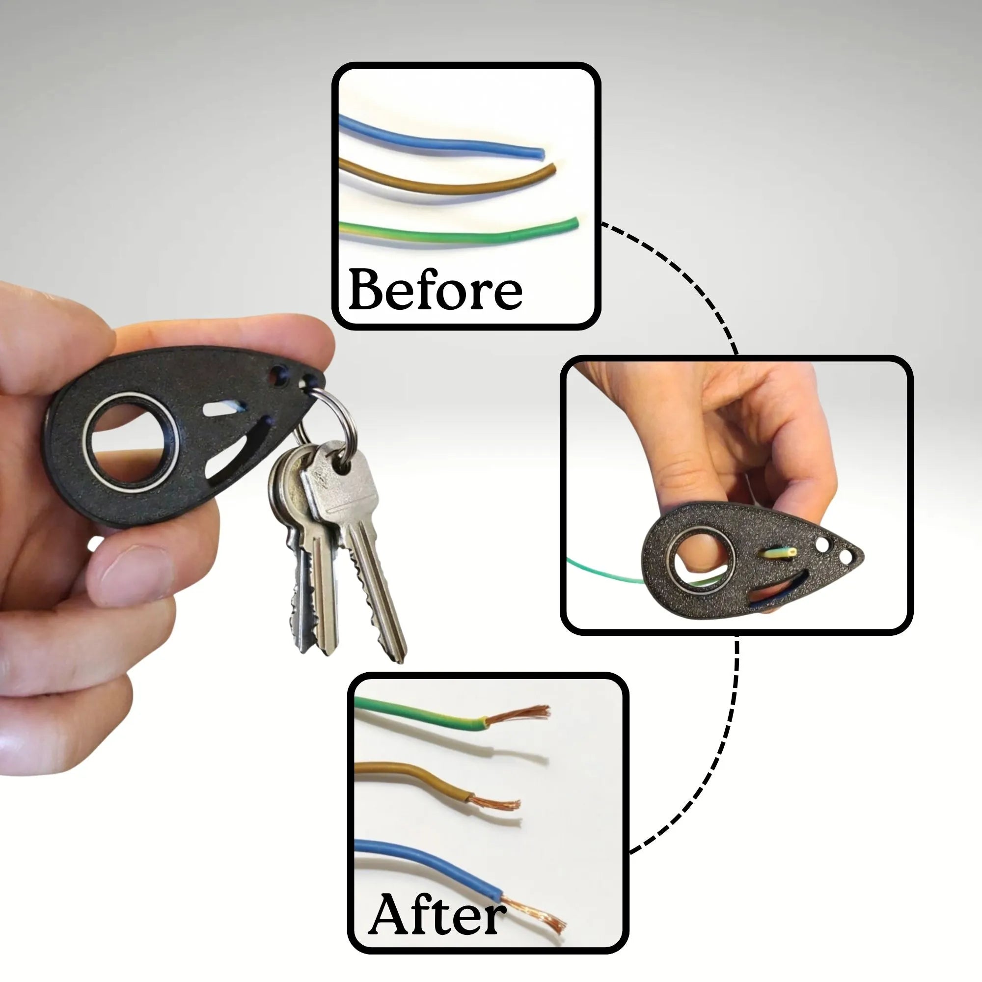 Cable Spinner Keychain V2