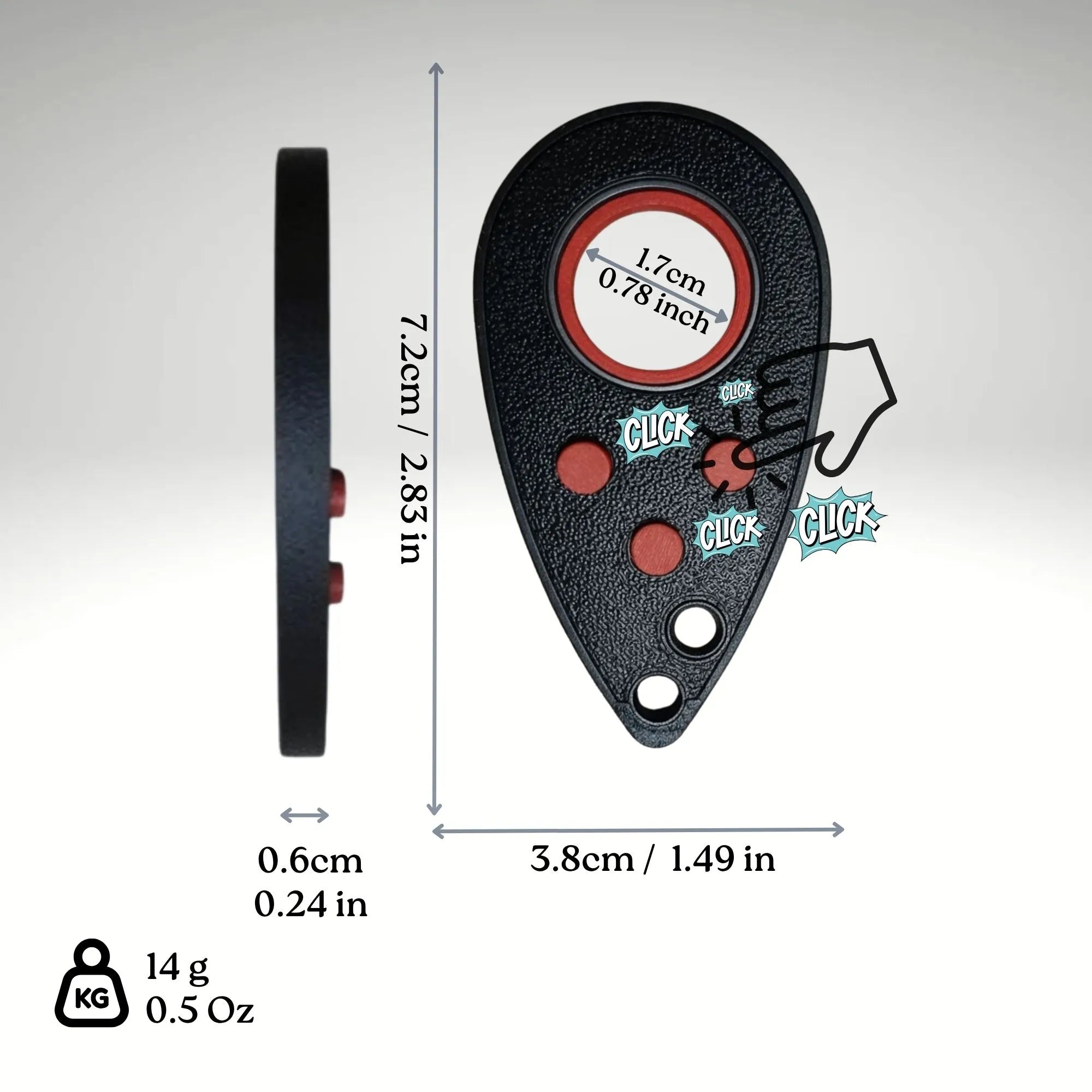 ClickDrop Spinner Keychain V2