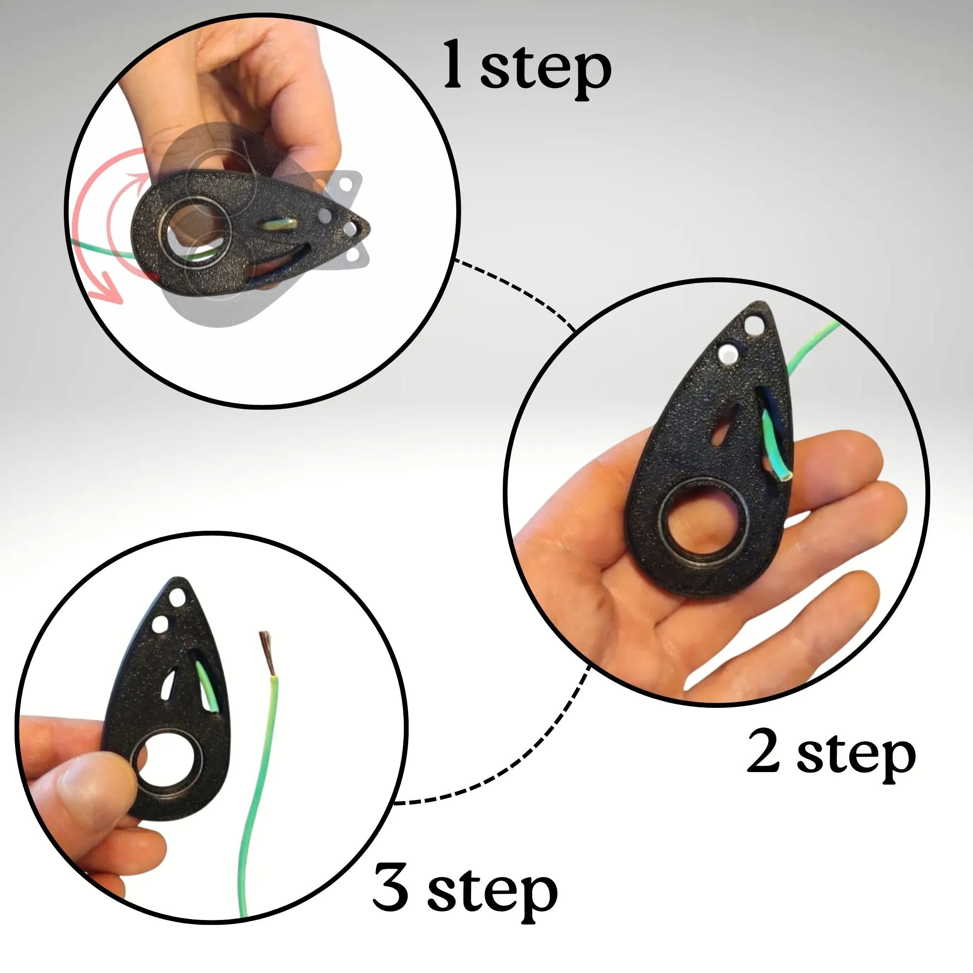 Cable Spinner Keychain V2